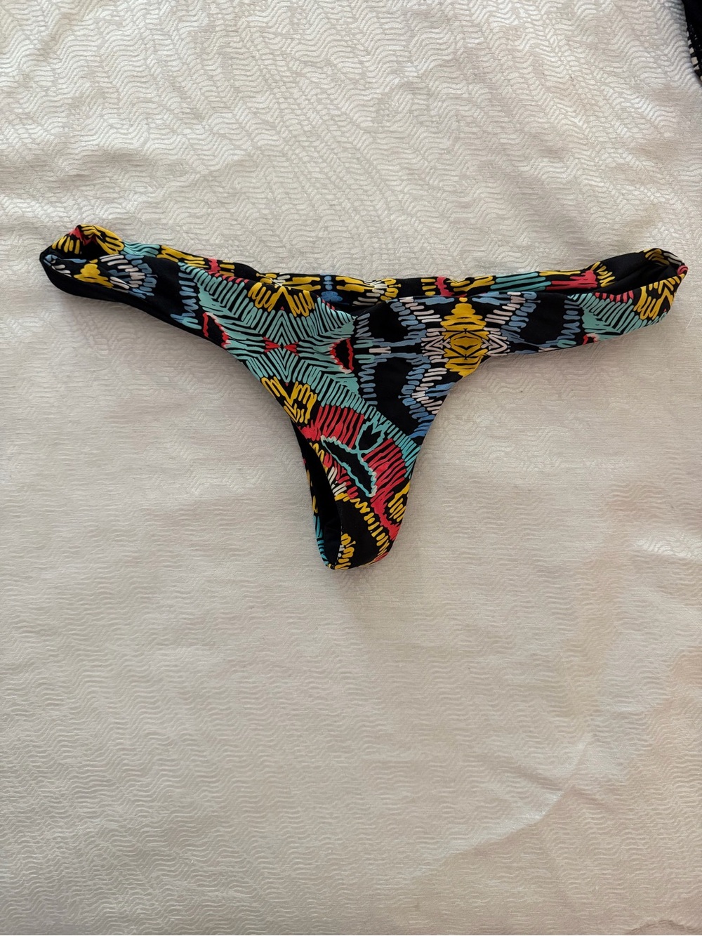 L*Space Print Thong Bikini Bottom